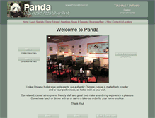 Tablet Screenshot of pandamenu.com